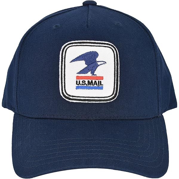 Trucker Hat Mr. Zip Snapback Mail Man Mesh Cap (Navy Blue