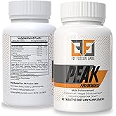 Fit Fusion Labs Peak Performance Natural Male Enhancement & Energy Booster – Tongkat Ali, Maca, Zinc & Ginseng – Supports Stamina, Strength & Recovery – 60 Tablets
