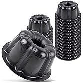 O’Creme Bakeable Plastic Mini Cake Pan - Baking Pan With Non-Stick Silicone - Reusable Mold For Baking and Much More - 25 QTY Pack