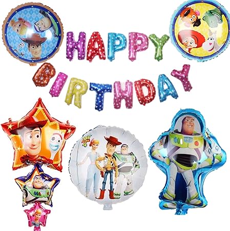 Amazon トイストーリー バルーン トイ ストーリー お誕生日 風船 18点 セット キャラクター お祝い 風船 バルーン おもちゃ