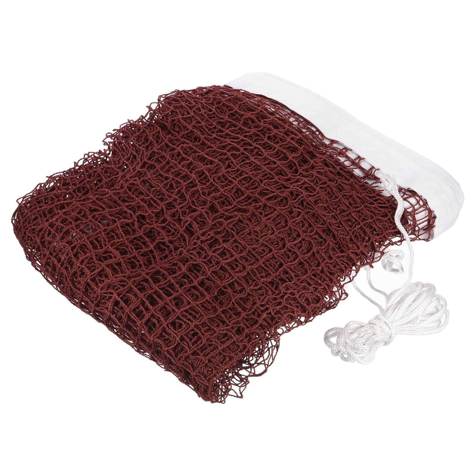 M METERXITY Foldable Badminton Net - Portable Badminton Durable Badminton Replacement Polypropylene Net with Nylon Rope for Indoor Outdoor (20x2.5Ft, Red)