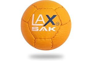 Lax Sak Soft Practice Lacrosse Balls, 1 & 2 Packs - Same Weight & Size as a Regulation Lacrosse Balls, Great for Indoor & Outdoor Practices, Less Bounce & Minimal Rebounds
