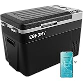 EUHOMY 12 Volt Refrigerator, 32QT(30L) Portable Freezer Fridge, Car refrigerator with 12/24V DC & 100-240V AC, Electric Compr