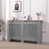 AVC Designs Extra Large Radiator Cover Modern Vertical Slats Grey Oak view 4