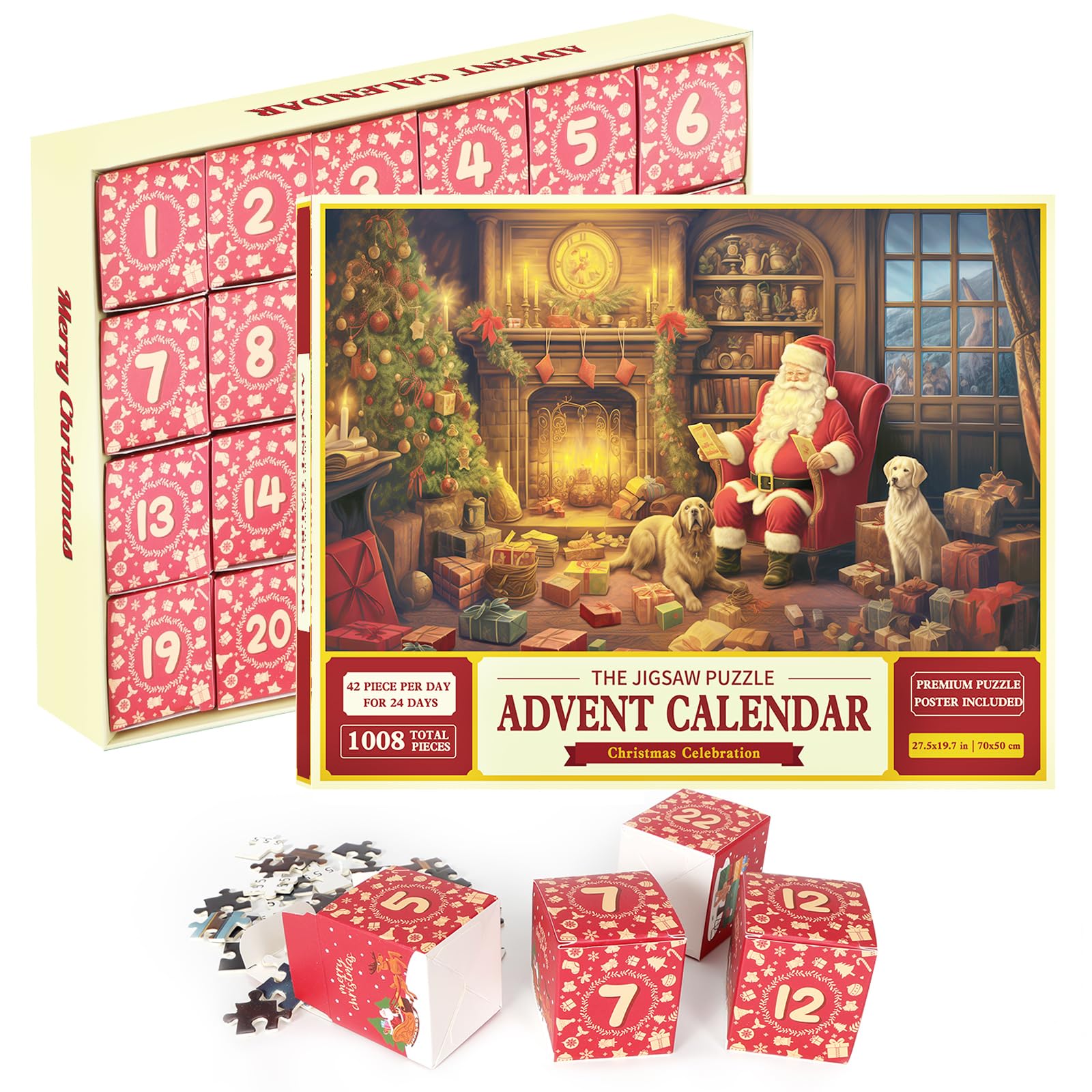 2024 Advent Calendar Puzzle 1008Pcs Christmas Advent Puzzle Advent
