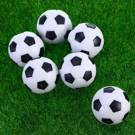 UEETEK 6pcs 32mm mesa Mini pelotas de fútbol para actividades ...