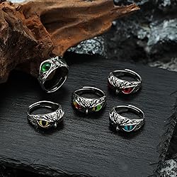 Yumikoo Demon Eye Owl Ring Retro Open Ring