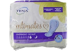 TENA Sensitive Overnight Dry-Fast Core Adult Female Bladder Control Pads, 16 Inch, 28 Count, 1 Pack