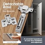 AOLISHENG 10 Pcs 35mm Soft Close Cabinet Hinges 100 Degree Full Overlay view 4