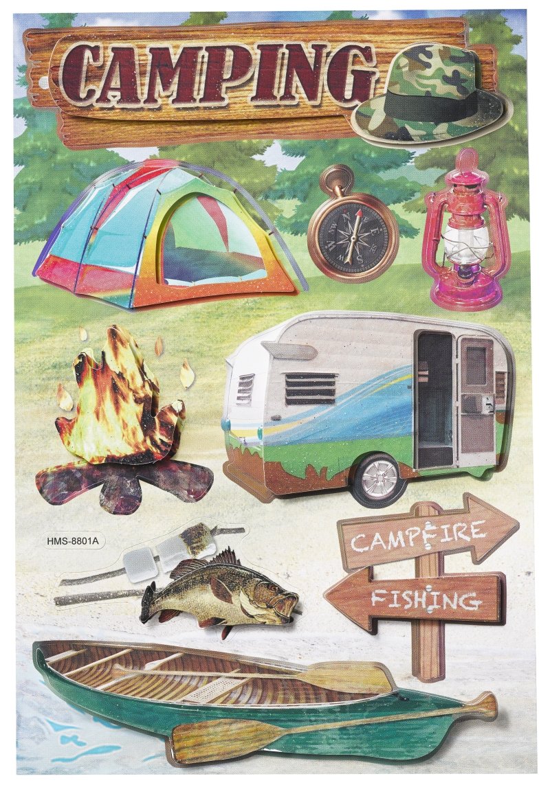 Camping Sticker