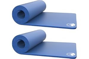 Foam Sleeping Pad for Camping - 1.25-Inch-Thick Waterproof Sleep Pad with Carry Straps for Cots, Tents, or Sleepovers by Wakeman Outdoors (Black)