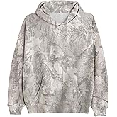 MSBESYOR Camo Hoodie for Men Women Oversized Fleece Maple Leaf Hooded Sweatshirt Graphic Print Pullover Hoodies with Pocket