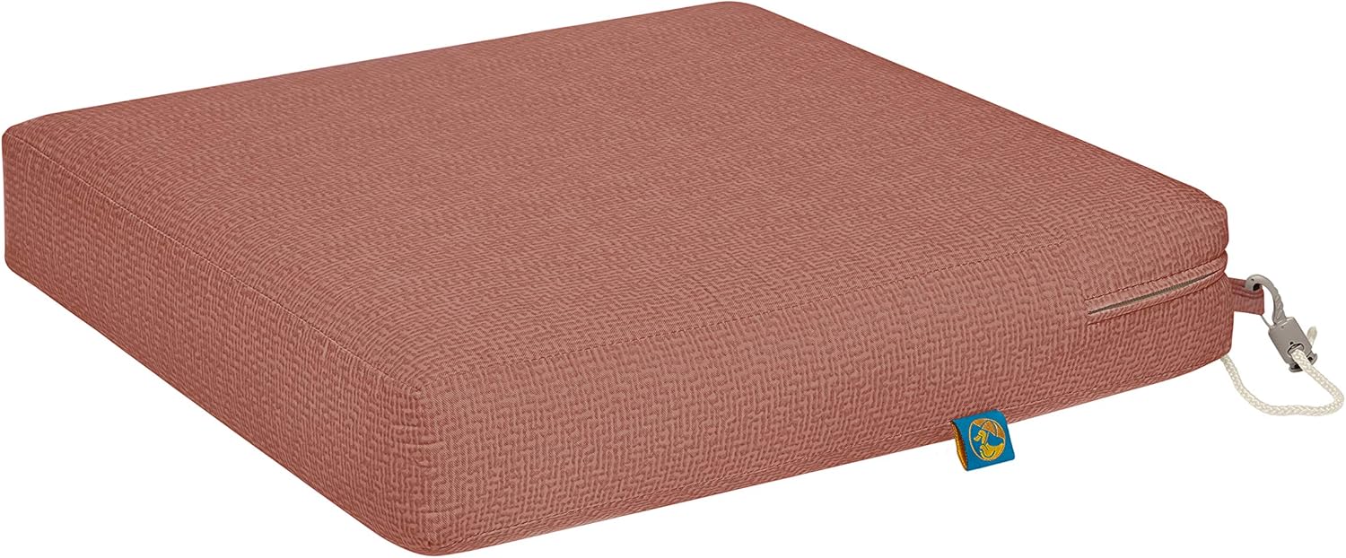 Duck Covers Weekend Water-Resistant 21 x 19 x 3 Inch Outdoor Dining Seat Cushion, Cedarwood : Garden & Outdoor