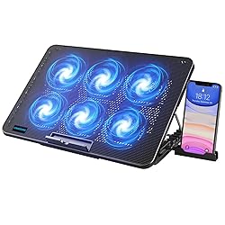 LIANGSTAR Laptop Cooling Pad, Laptop Cooler with 6