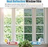 Homein One Way Window Film 90x200cm Privacy Mirror Silver Anti Glare view 2
