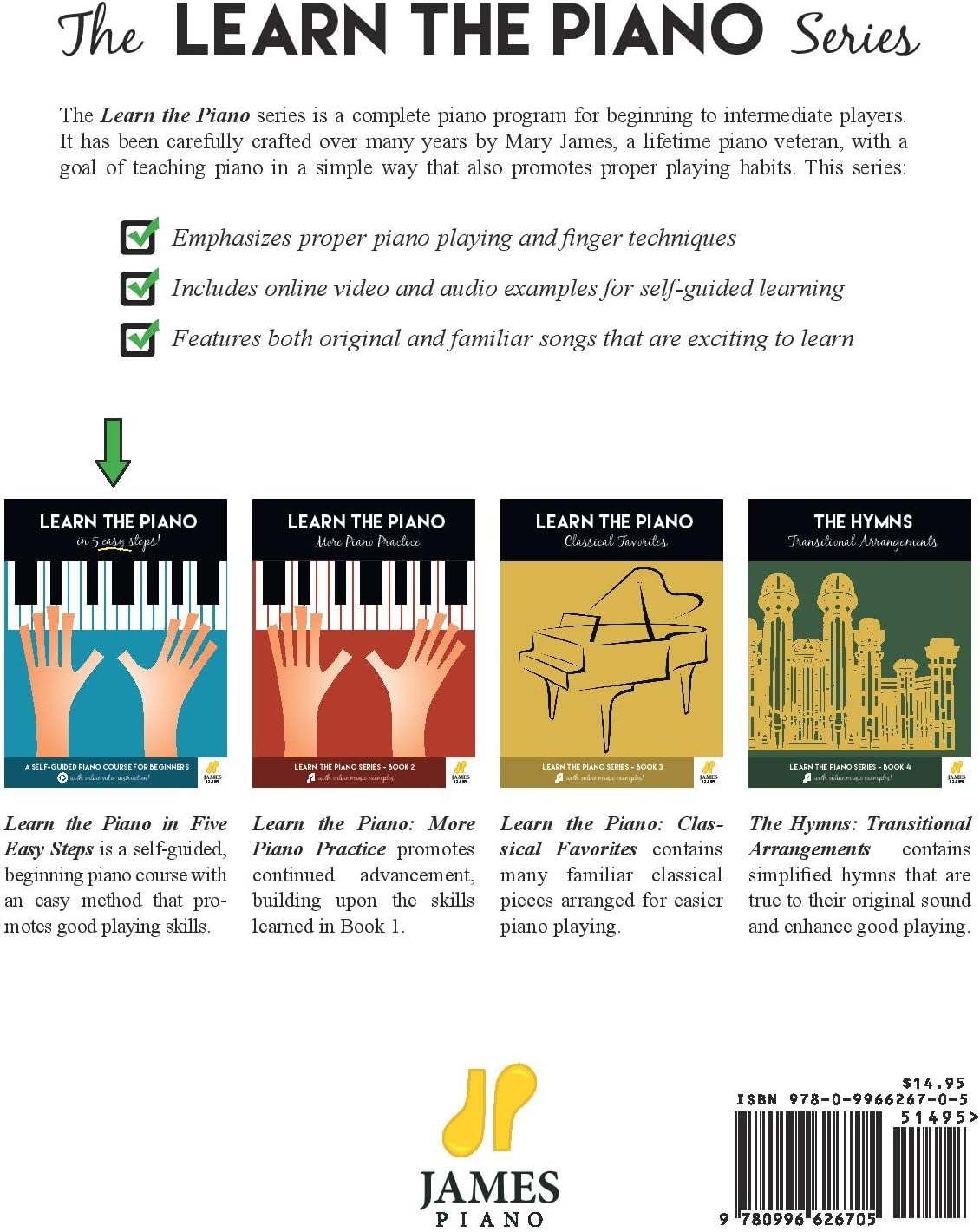 Amazon Com Piano Learn The Piano In 5 Easy Steps A Self Guided