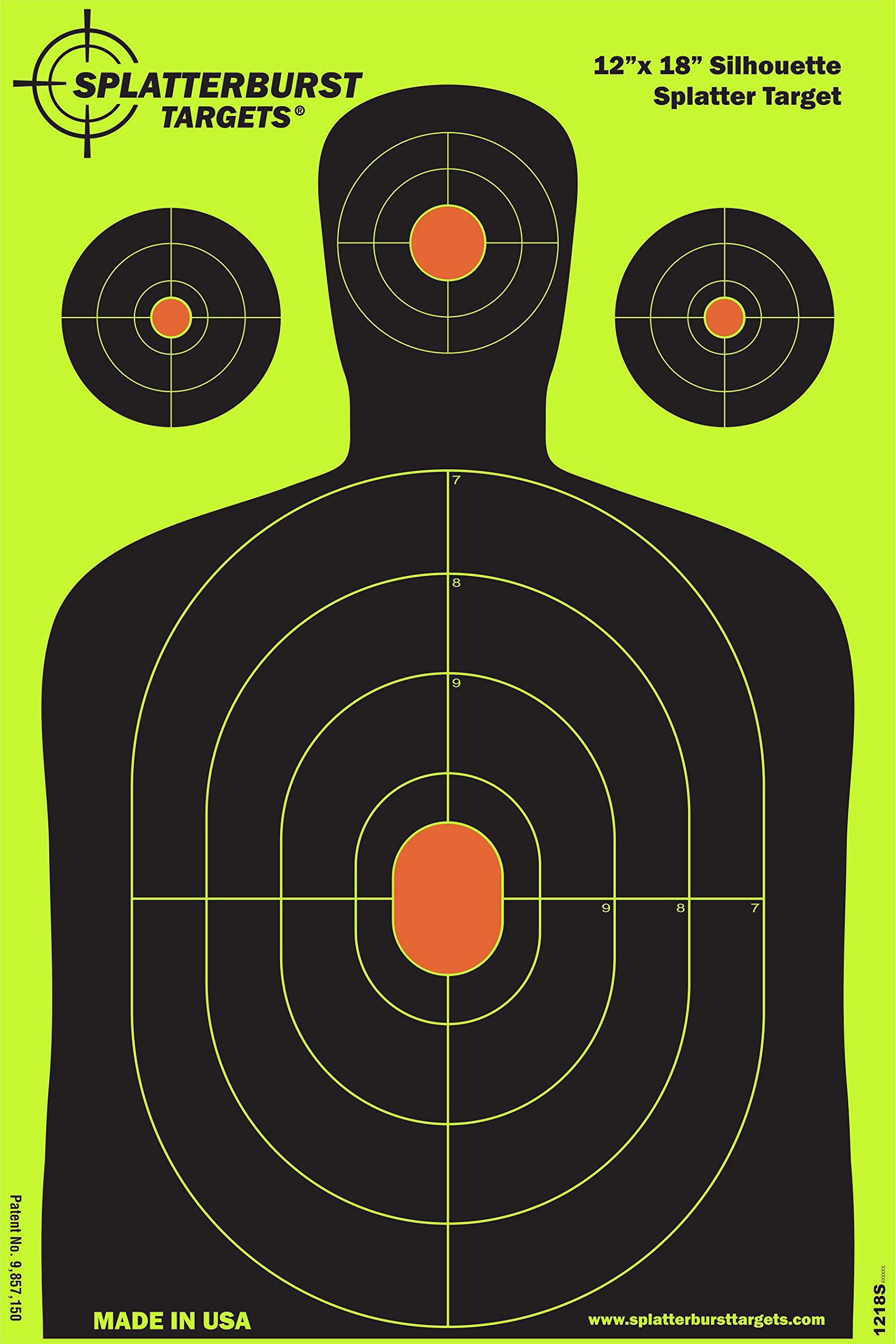 Splatterburst Targets 12 X18 Inch Silhouette Splatter Target
