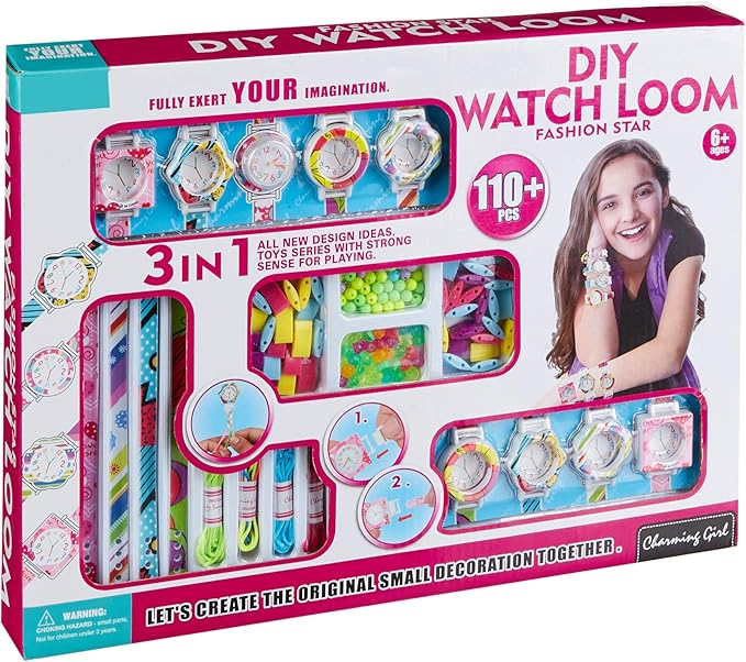 Amazon Wolvol Diyウォッチ オールインワンジュエリー製作アクティビティセット 使い方簡単 自分だけのデザインのブレスレット 時計を子供 ティーンに メンズ腕時計 腕時計 通販