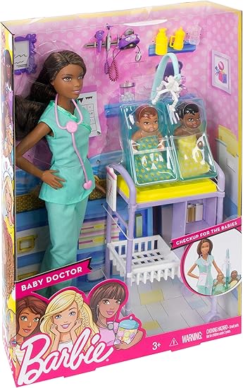 black barbie baby doctor