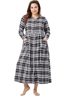 plus size flannel night gowns