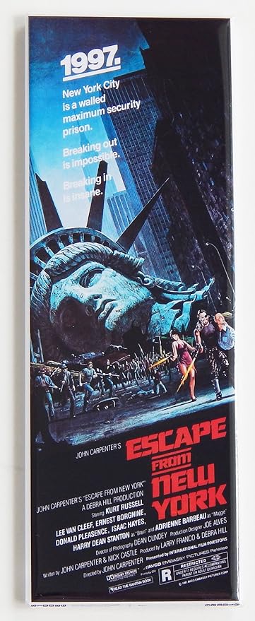 Escape de Nueva York de la película imán para nevera (1,5 x 11,43 ...