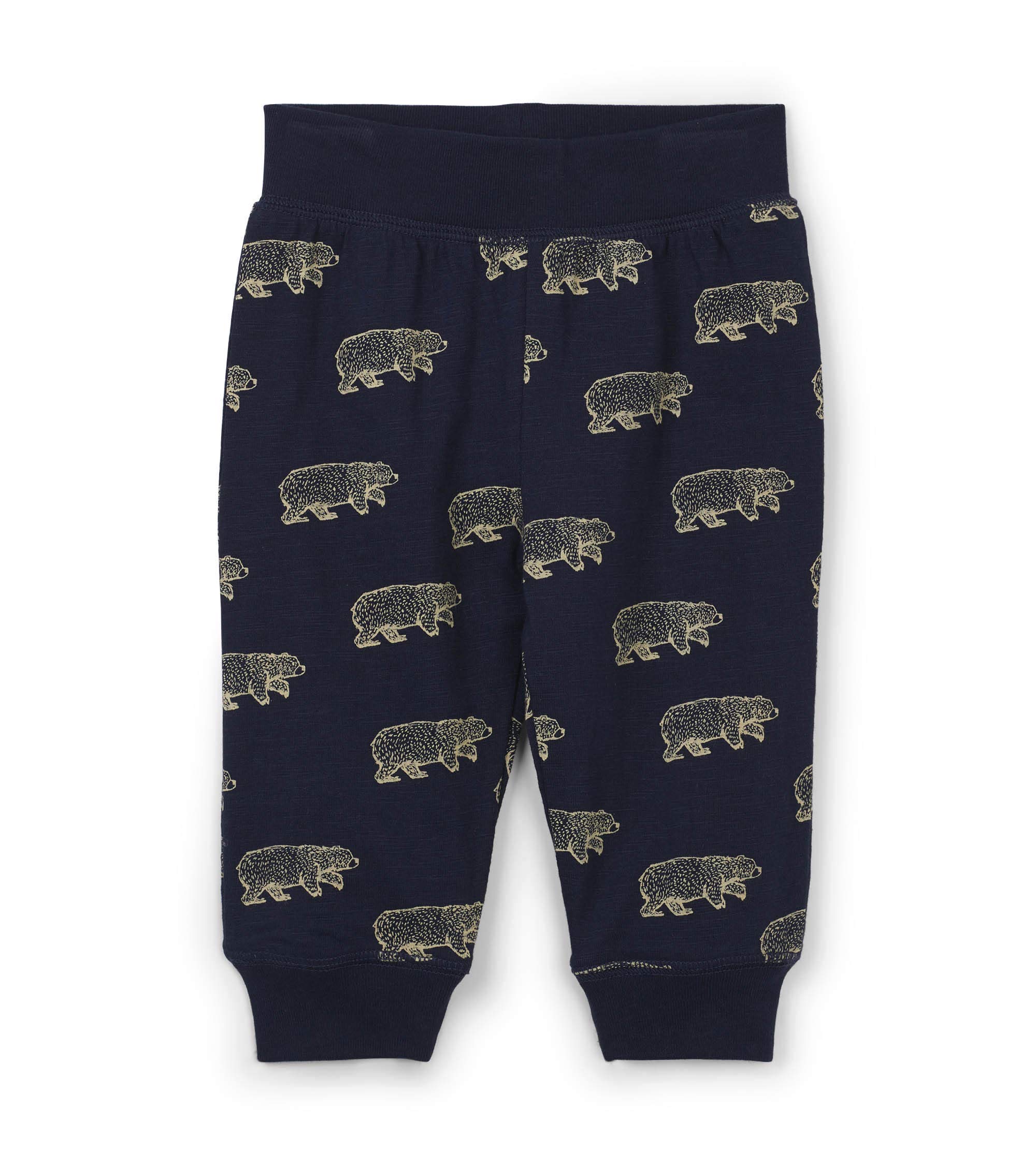 Hatley Baby Boys' Reversible Joggers Track Bottoms, Blue (Band of Bear 400), 12-18 Months (Size:12M-18M)