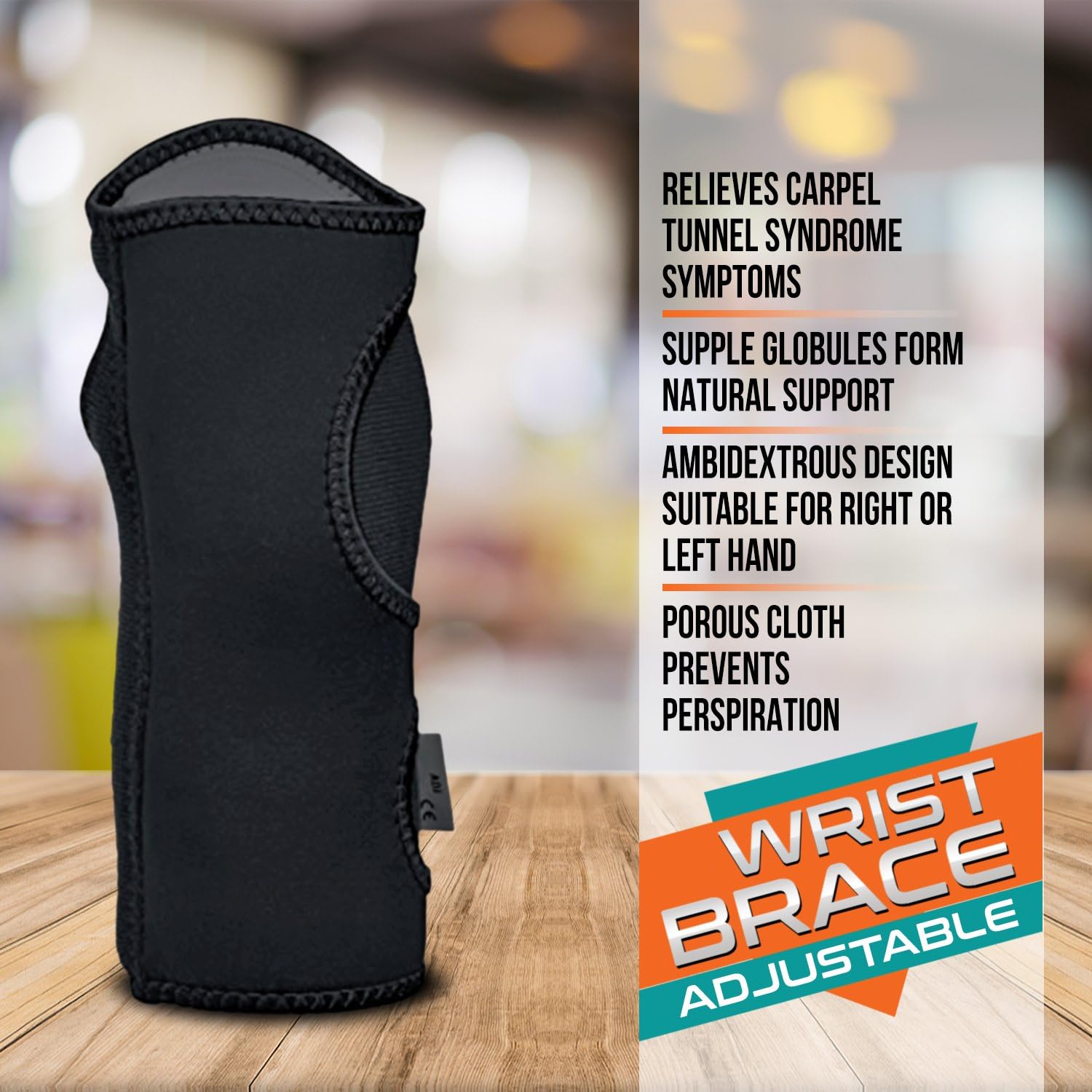 Night Wrist Sleep Support Brace - Fits Both Hands - Cushioned to Help With Carpal Tunnel and Relieve and Treat Wrist Pain ,Adjustable, Fitted-ComfyBrace: Health & Personal Care