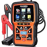 FOXWELL NT301 Plus 2-in-1 OBD2 Scanner &amp; 12V Car Battery Tester | Check Engine Code Reader, Live Data, Battery Health/Cranking/Charging System Test, Diagnostic Tool for 1996+ OBDII Vehicle