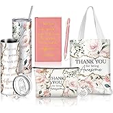 Wiwiqing 6 Pcs Valentines Day Gifts for Office Coworker Female Women Thank You May You Be Proud Ink Flower Gifts for Employee Staff Volunteer Administrative Professional Assistant(Artsy Style)