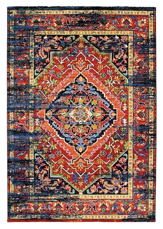 CarpetFine: Vintage Rio Teppich 80x150 cm Multicolor - Vintage