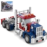 VectDunMosis VDM Classic Semi Truck Building Block Set Display Gift 269PCS | Truck Toy Building Set,Model Kit Build and Display,Birthday Gift for Truck Fans &amp;Teens Adults