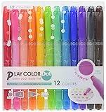 Tombow Play Color Dot Pen Water Based Marker, 12
