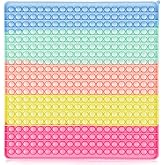 UimoKi 400 Bubbles Giant Fidget Toys for Kids Teens Adults, Big Jumbo 16 inch Macaron Square Sensory Toy for Kids 3-5 4-8 5-7 Boys Girls Birthday Gifts Party Favors Classroom Prizes