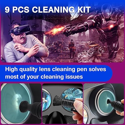 VR Headset Cleaning Kit, VR Lens Cleaner, Lens Pen Cleaner Kit for Meta  Oculus Quest /Xbox/PS/Wii, Cleanin
