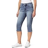 WallFlower Womens Fearless Curvy 17.5" Capri Super High-Rise Insta Vintage Juniors Jeans