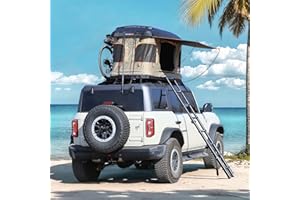 BAYATI Naturnest Single Person Rooftop Tent, Great View Ventilation Tent for 1 Person Camping, Waterproof Windproof UV-Resistant Blackout 4 Season Tents for Pickup Truck, Jeep, Suv, Van, Trailer - Orion Mini