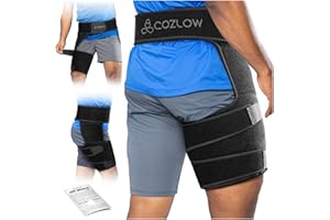 Hip Brace - Compression Wrap - Extra Large Size - Sciatica Pain Relief, Hamstring Recovery & Sacroiliac Stability - Hip Flexo