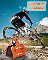 AGPTEK Brake Pads for Bicycle 4 Pairs Compatible with Shimano M515 M525 C501 view 7