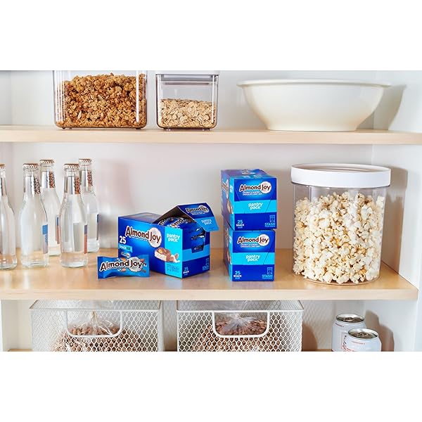 ALMOND JOY COCONUT AND ALMOND CHOCOLATE SNACK SIZE, CANDY PANTRY PACK, 15 OZ (25 PIECES)