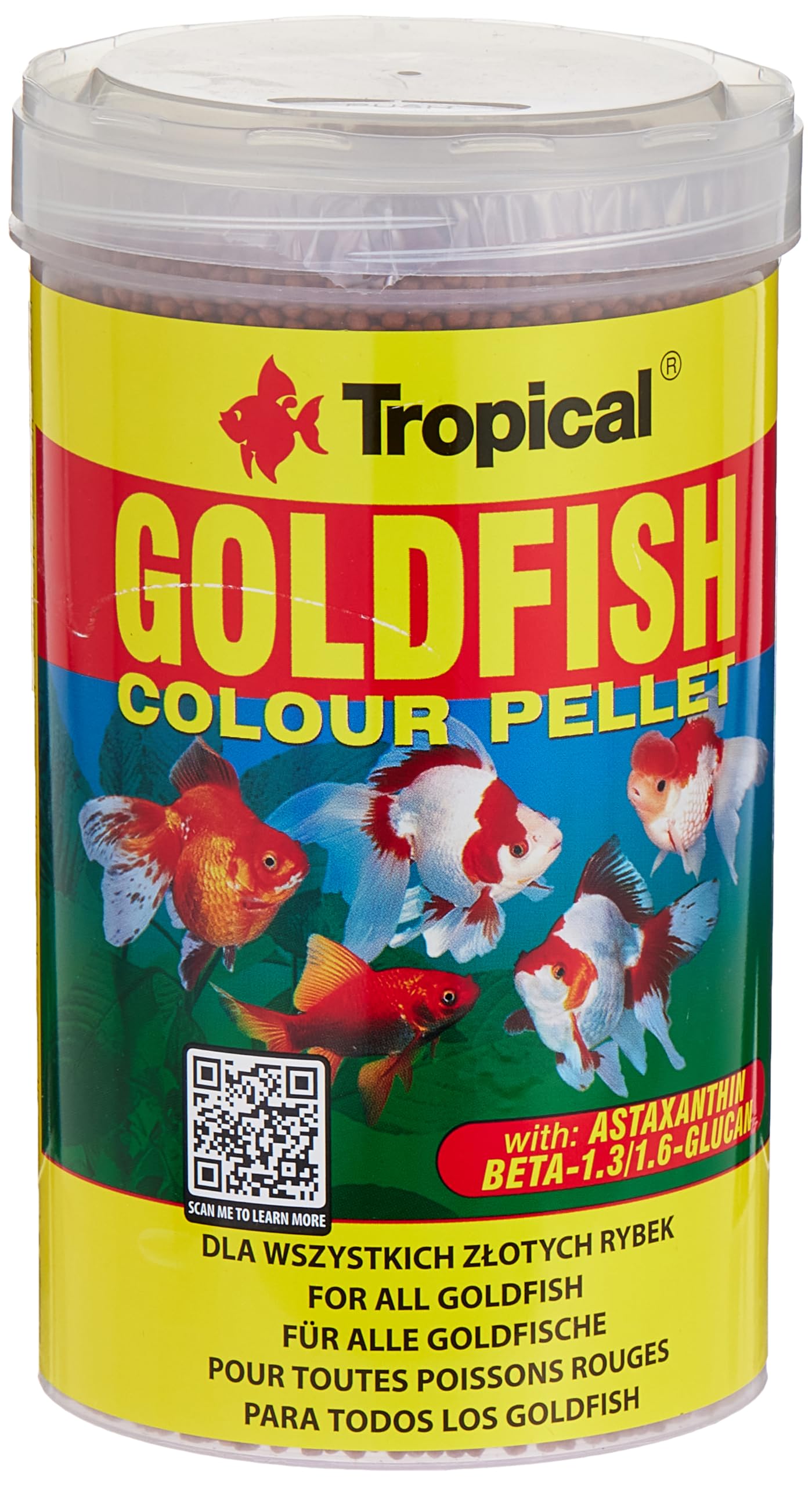 GOLDFISH COLOR 1000ml / 360g - colour-enhancing flake food for goldfish & koi, supports immunity & vibrant colouration