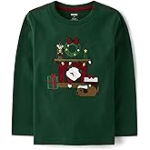 Gymboree Boys and Toddler Embroidered Graphic Long Sleeve T-Shirts