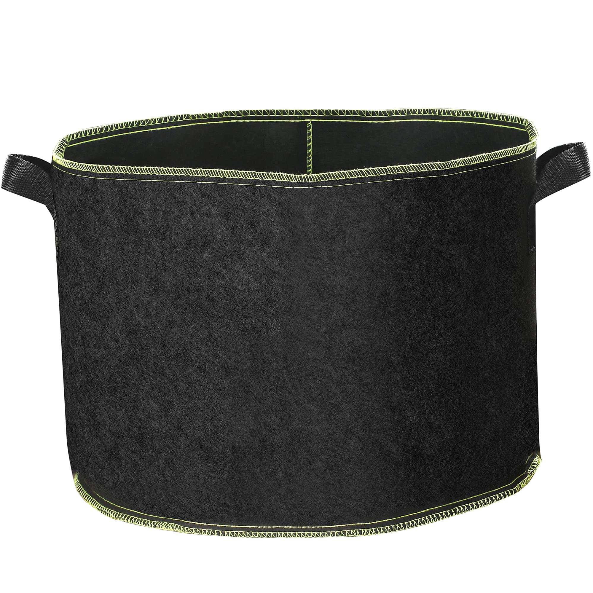 TRIXES 6PK 37 Litres Plant Grow Bags with Handles – Heavy Duty Fabric Pots – Breathable Reusable Planters for Vegetables, Fruits & Flowers – Black