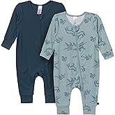 Modern Moments by Gerber Unisex Baby Viscose 2-pack Footless Coveralls