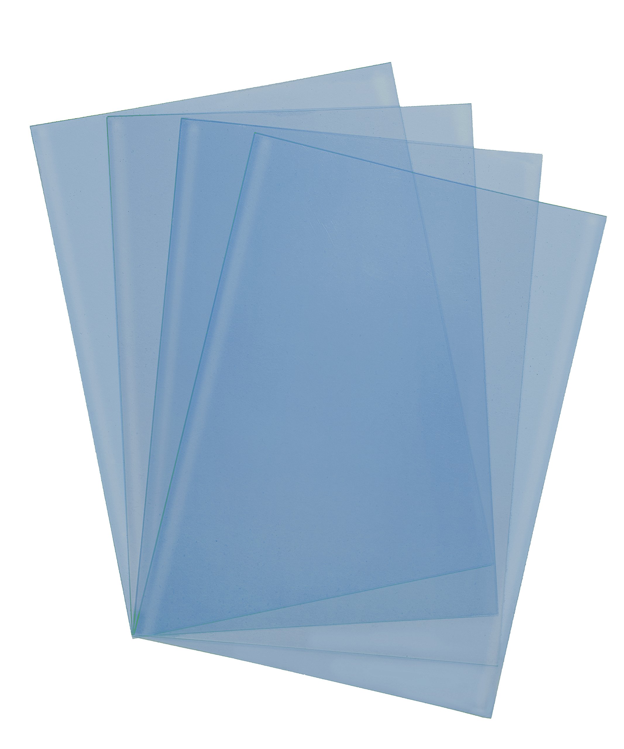 Pavo A4 300 Micron PP Glass Binding Cover -Blue/Matt (Pack of 100)