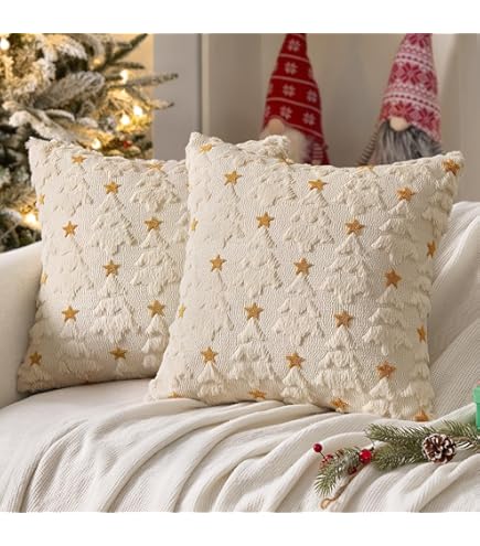 Cojines De Navidad Fundas De Cojines Navideños Tosleo Fundas De Almohada De Navidad De 18 X 18 Pulgadas Navidad Buen Fin Cojines Navidad