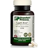 Standard Process Lact-ENZ, Enzyme Digestion &amp; Probiotic Aid, 90 Capsules | Enzyme Digestion Support, Probiotic Digestive Car and Immune System Support, Gluten-Free, Non-Dairy, and Non-Soy Supplement