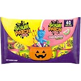 SOUR PATCH KIDS Soft &amp; Chewy Gummy Halloween Candy Variety Pack, 40 ct | Original &amp; Watermelon, Bulk Candy, Trick or Treat Bags