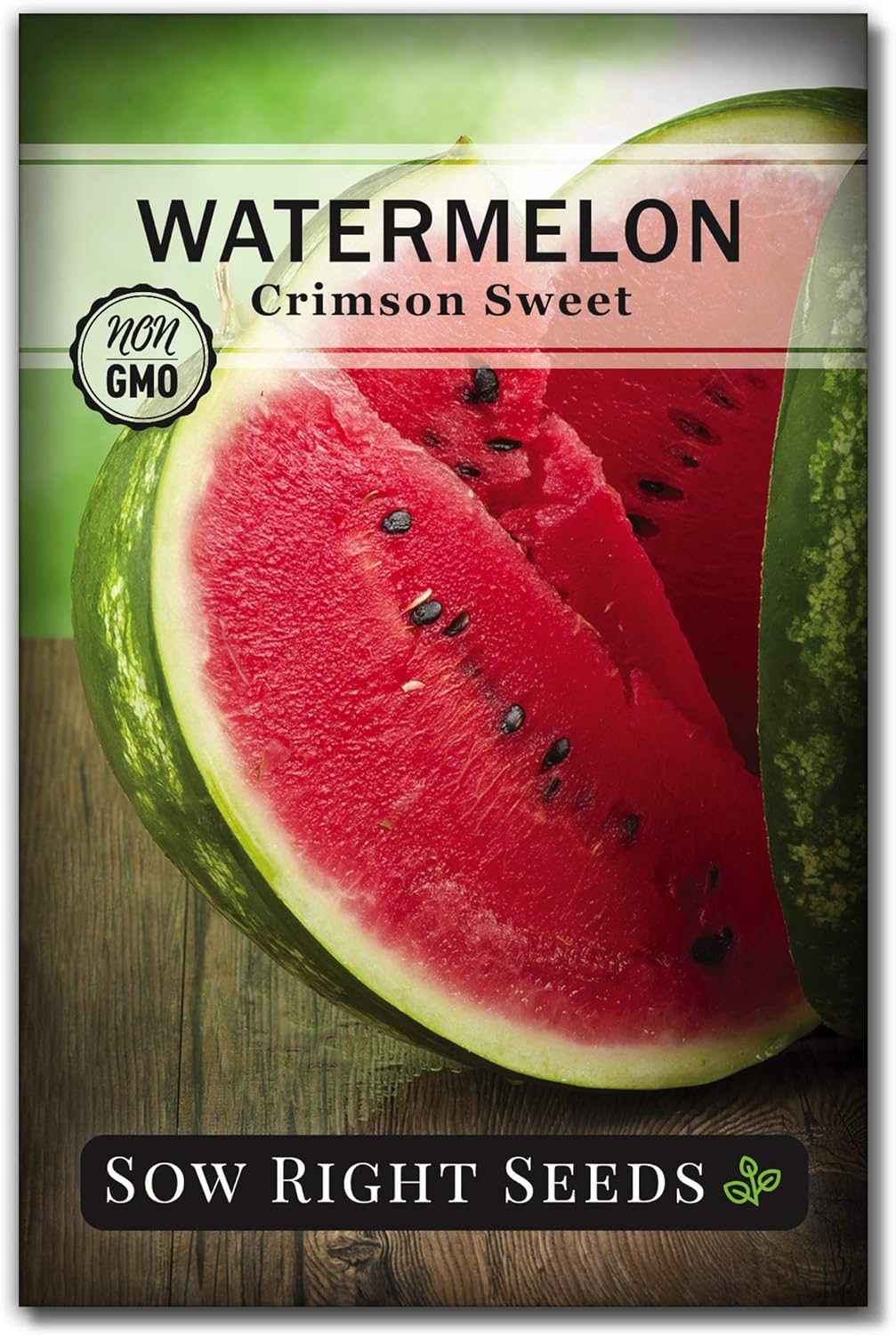 Amazon Com Sow Right Seeds Watermelon Seed Collection For Planting All Sweet Crimson Sweet Sugar Baby And Yellow Crimson Watermelons Non Gmo Heirloom Seeds To Plant A Home Vegetable Garden