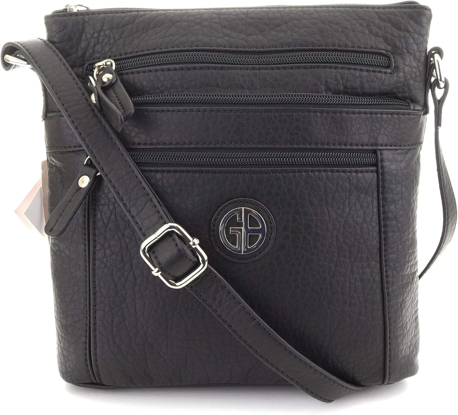 Giani Bernini Pebble Small Crossbody (One Size, Black) Handbags