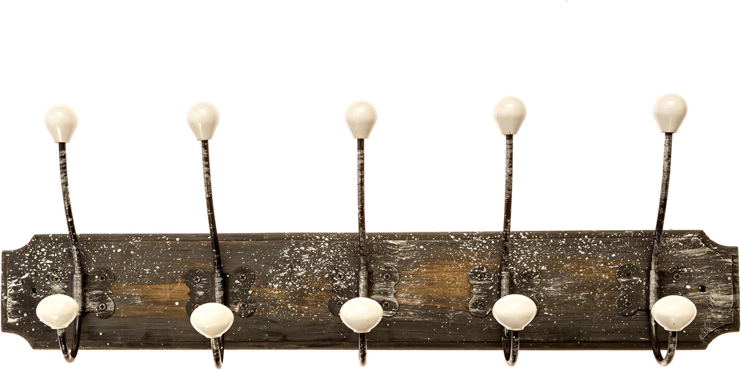 AVIGNON Rustic Hook Rail Coat Rack 24 inches wide and 4.5 inches high